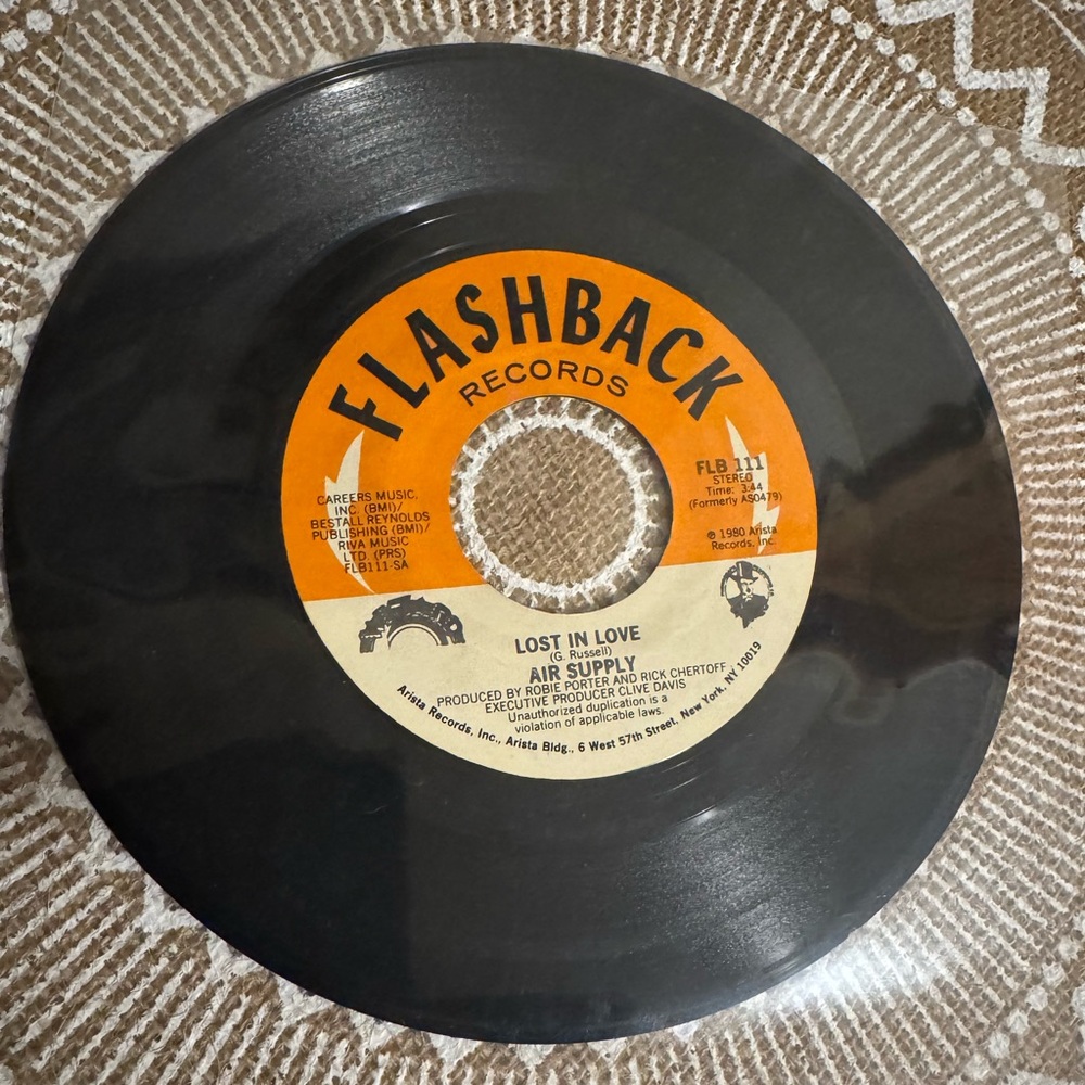 Air Supply - Lost In Love/I don’t Want to Loose You 45 Vinyl Record